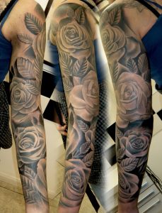 Realistic Rose Tattoos Sleeve Finished This Sleeve Off At Long with sizing 2925 X 3824