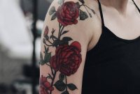 Red Roses For Frances On The Right Upper Arm And Shoulder Nature intended for sizing 800 X 1000