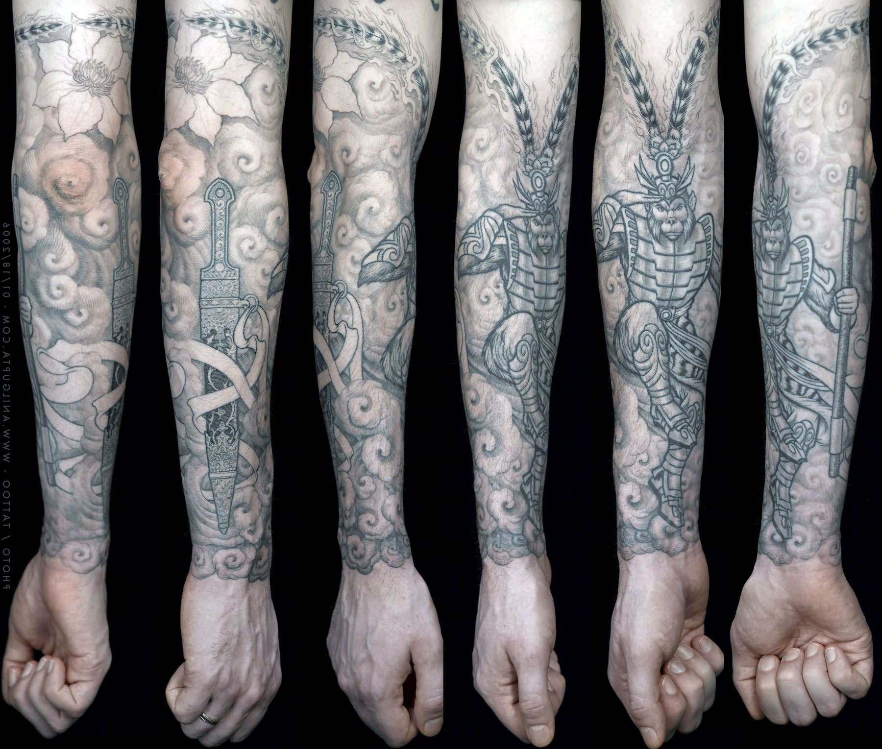 Religious Arm Sleeve Tattoos For Men Religious Full Arm Sleeve with regard to measurements 1800 X 1529