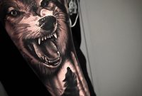Roaring And Howling Wolves Tattoo inside proportions 960 X 960