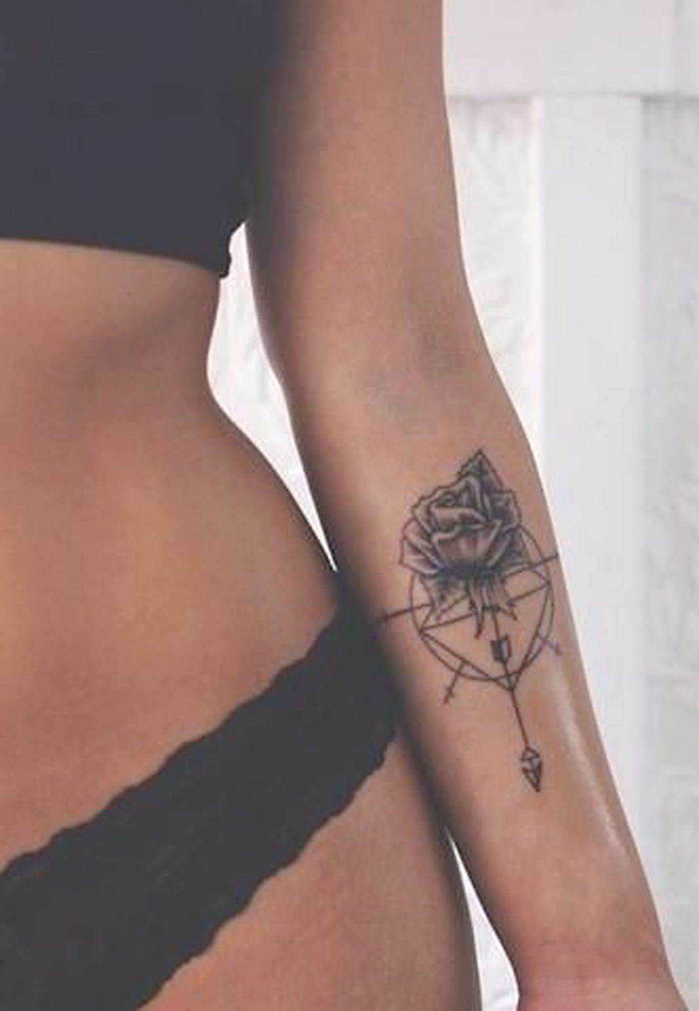 Rose Inner Forearm Tattoo Ideas For Teenagers Floral Flower Arm regarding size 1416 X 2048