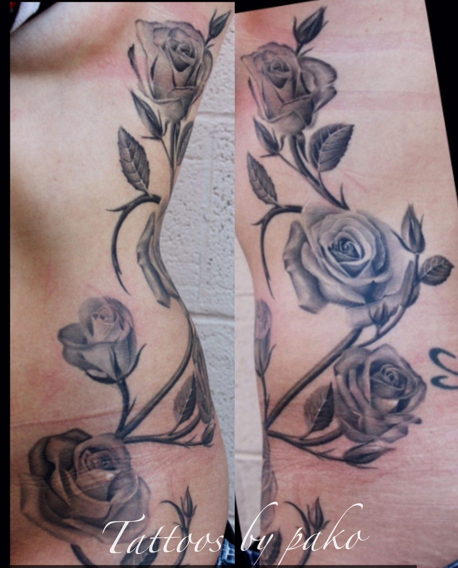 Rose Vine Tattoo Designs Rose Tattoo Skyn Yard Picture Best intended for measurements 1592 X 1974