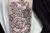 Roses And Forget Me Note Tattoo Jennifer Lawes Instagram pertaining to dimensions 852 X 1136