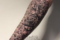 Rosetattoo Rose Cross Underarm Sleeve Tattoo Blackandgrey pertaining to measurements 960 X 960