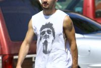 Shia Labeouf Showed Off His Arm Tattoos Shia Labeouf At Home throughout dimensions 1455 X 1455