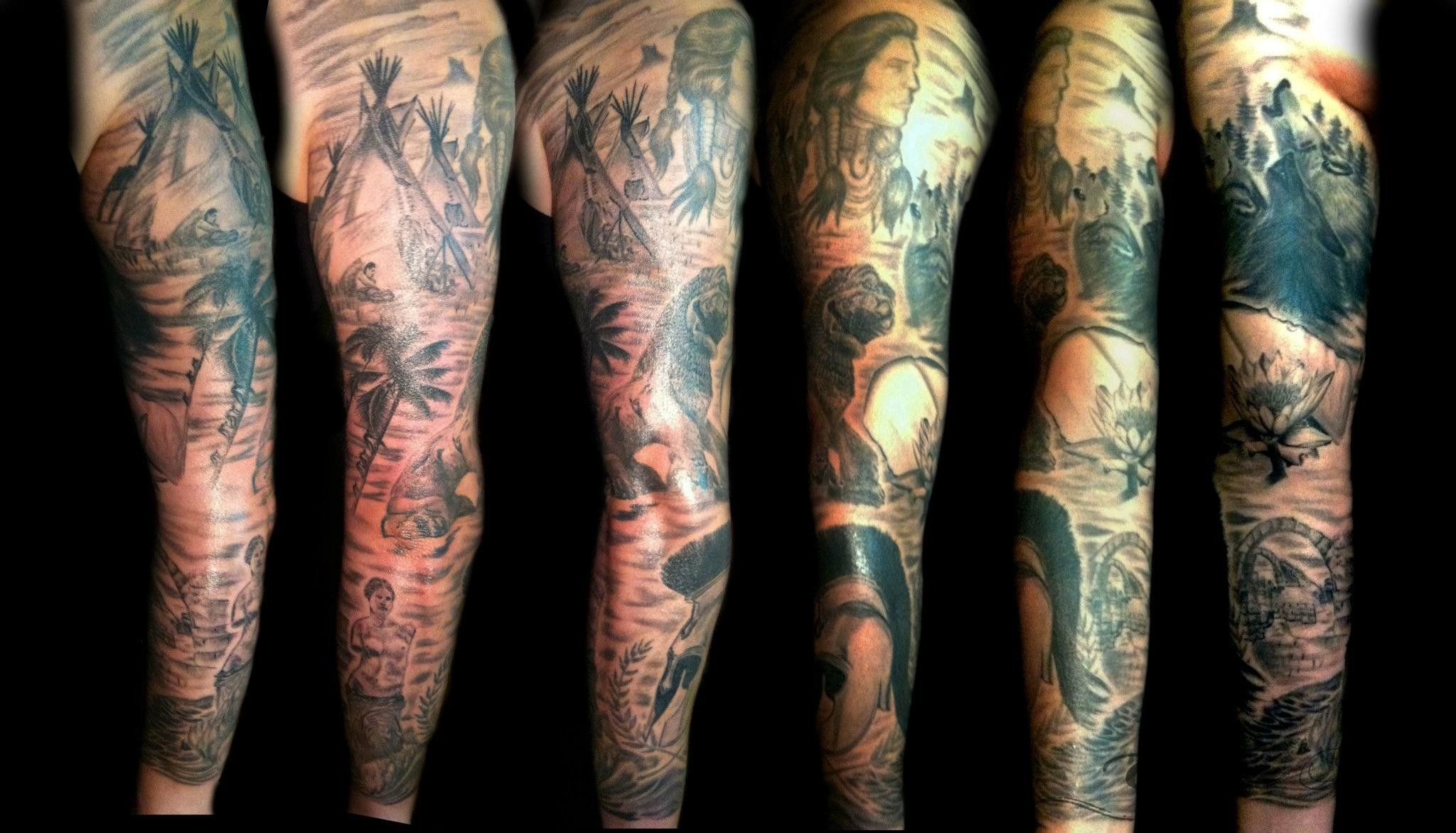 Sick Sleeve Tattoos Full Arm Sleeve Male Tattoo Blunt Tattoo within measurements 2048 X 1171