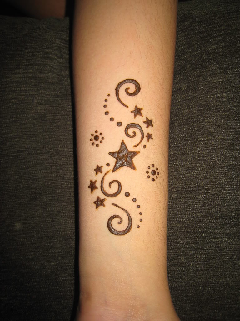 Simple Henna Tattoo Designs Simple Stars Photo Img0896 intended for dimensions 768 X 1024