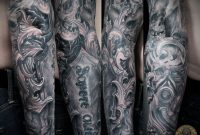 Skull Horror Viking Military Armsleeve Fore Arm 2facetattoo inside proportions 3309 X 2816