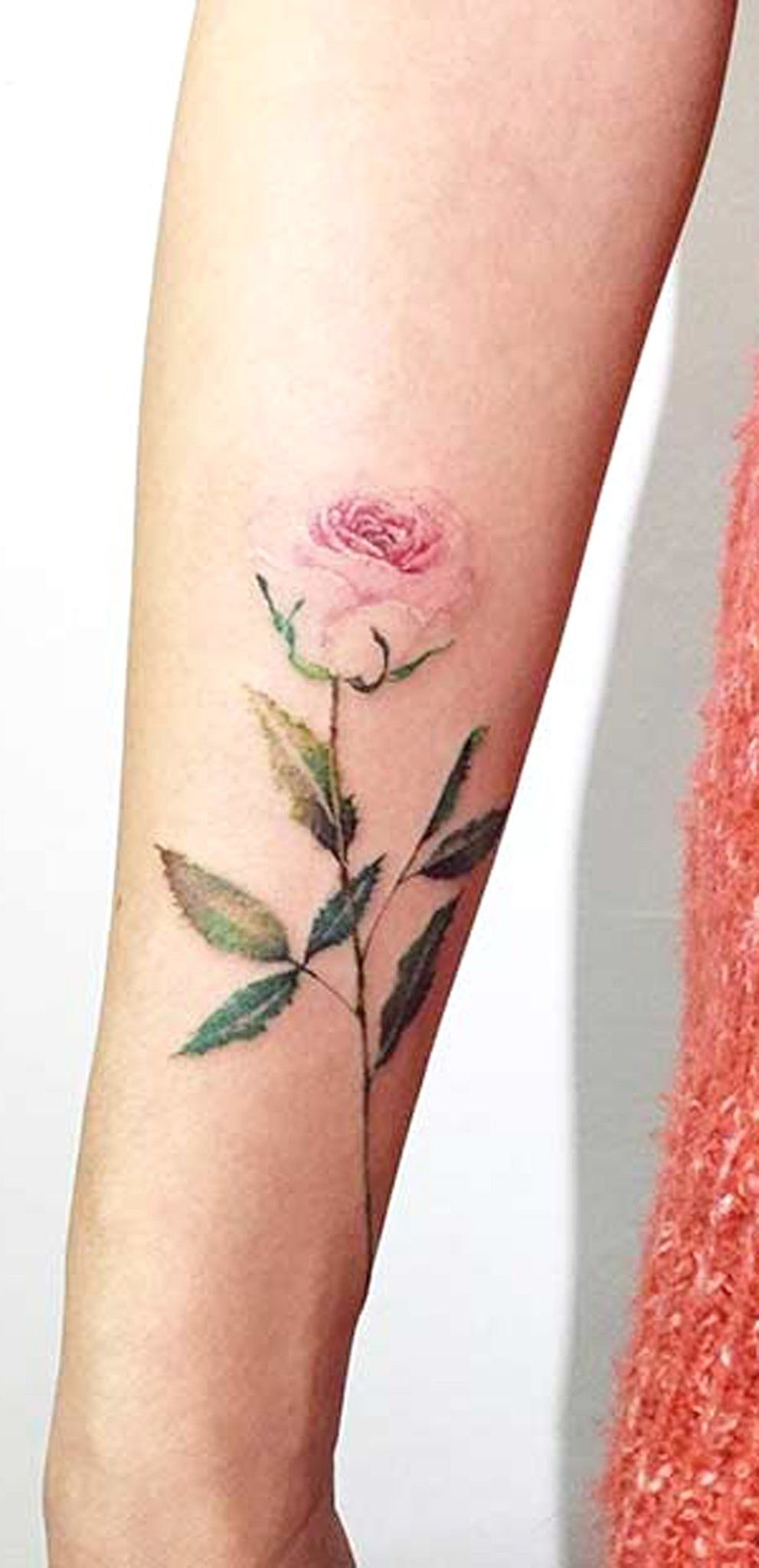Small Delicate Single Rose Forearm Tattoo Ideas For Women Vintage pertaining to dimensions 991 X 2048