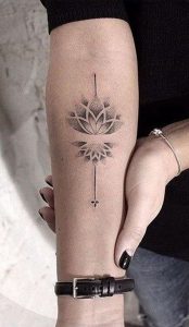Small Minimal Lotus Forearm Tattoo Ideas For Women Lotus Mandala throughout size 1190 X 2048
