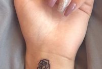 Small Rose Wrist Tattoo Ideas For Women Minimal Flower Arm intended for measurements 994 X 2047