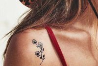 Small Wild Flower Shoulder Tattoo Ideas For Women Minimal Floral inside proportions 1351 X 2048