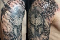 Spartan Warrior Black And Grey Half Sleeve Tattoo Tattoo inside proportions 2048 X 2048