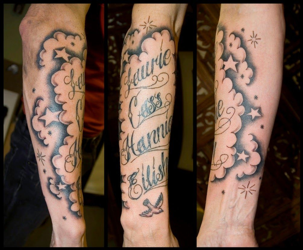 Men S Cloud Arm Tattoos Arm Tattoo Sites