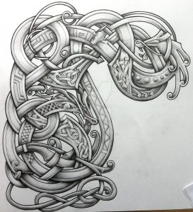 Stylised Arm And Chest Design Tattoo Design On Deviantart in proportions 853 X 936