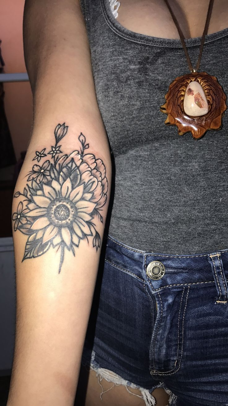 Small Sunflower Tattoo On Arm Arm Tattoo Sites
