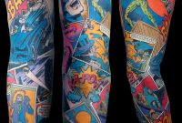 Superhero Sleeve This Looks Amazing Comic Book Tattoos regarding measurements 1188 X 1685
