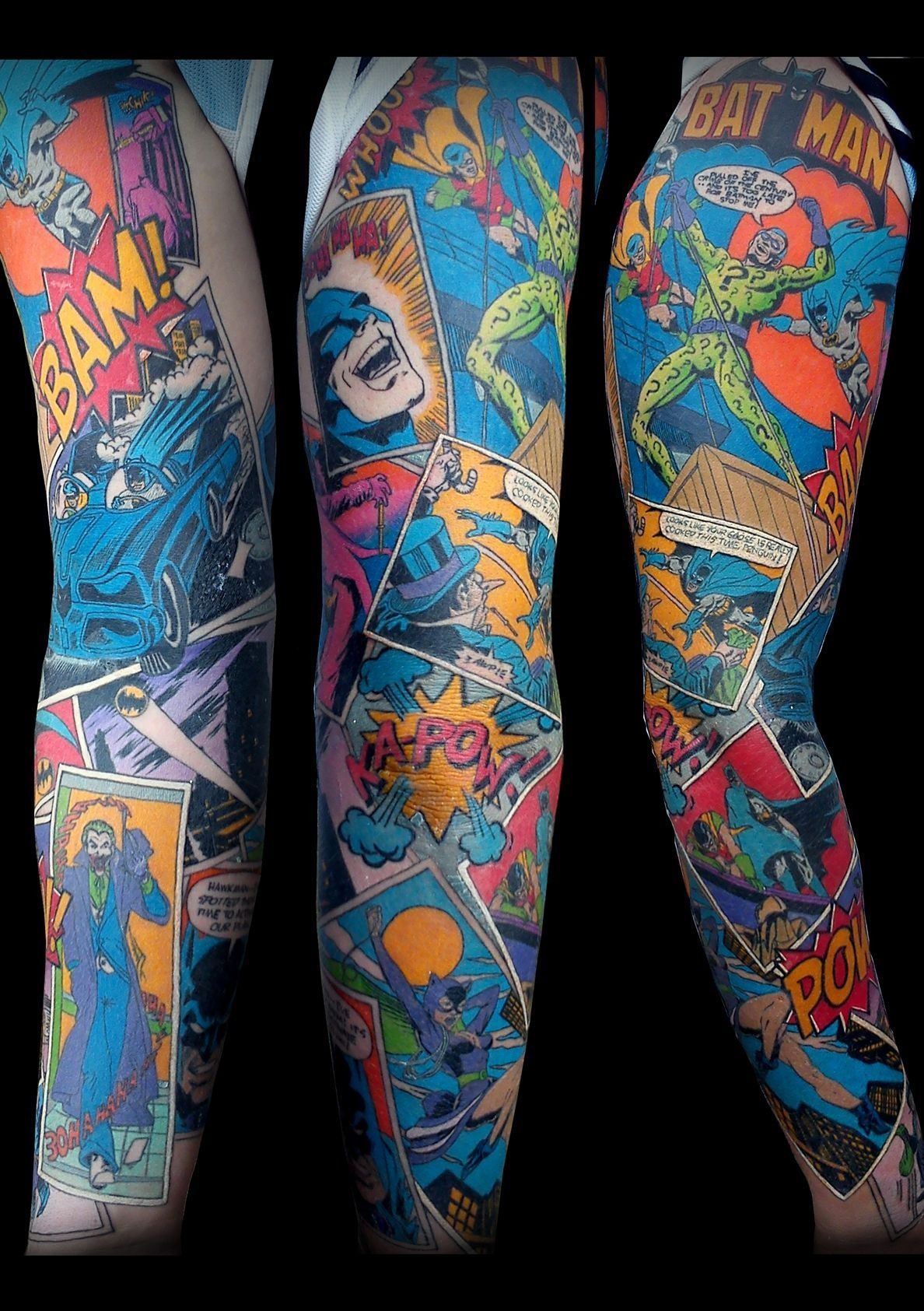 Superhero Sleeve This Looks Amazing Comic Book Tattoos regarding measurements 1188 X 1685