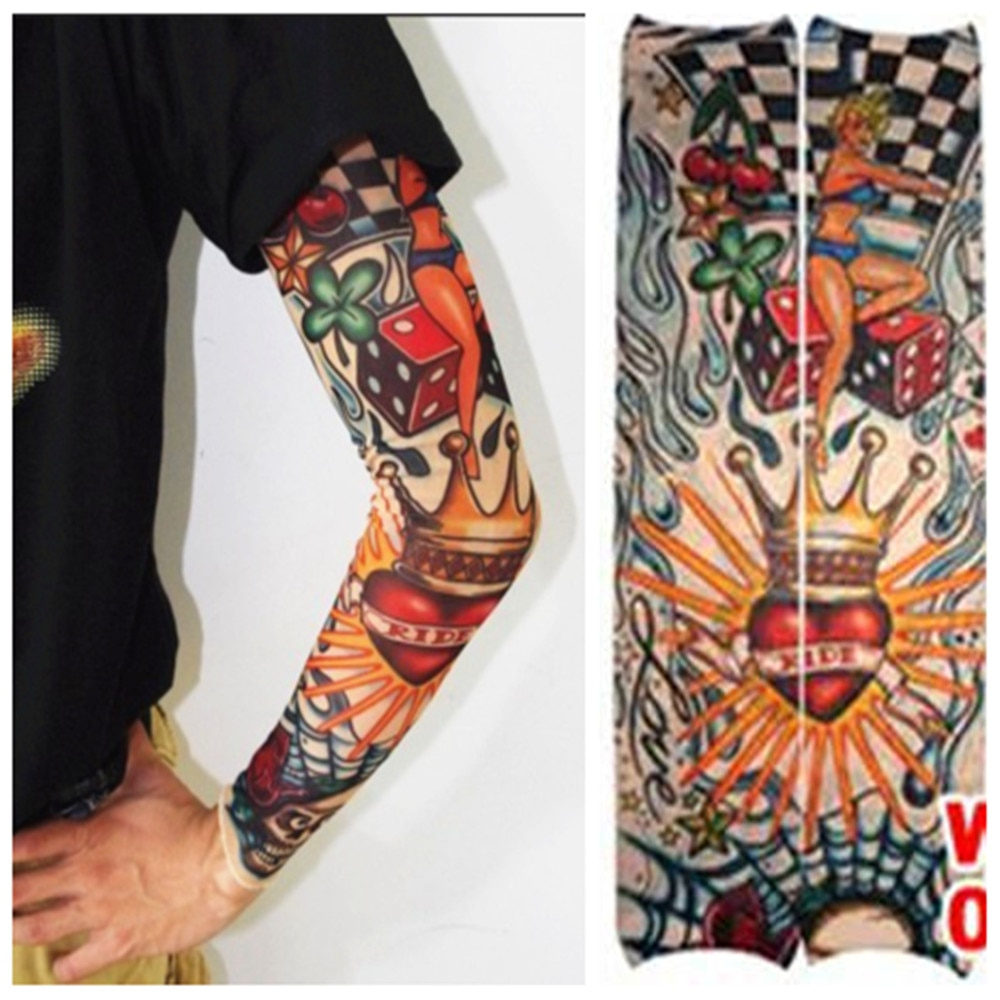 Tattoo Arm Sleeve Men Summer Sleeves Warmers Block Nylon Casual for proportions 1000 X 1000