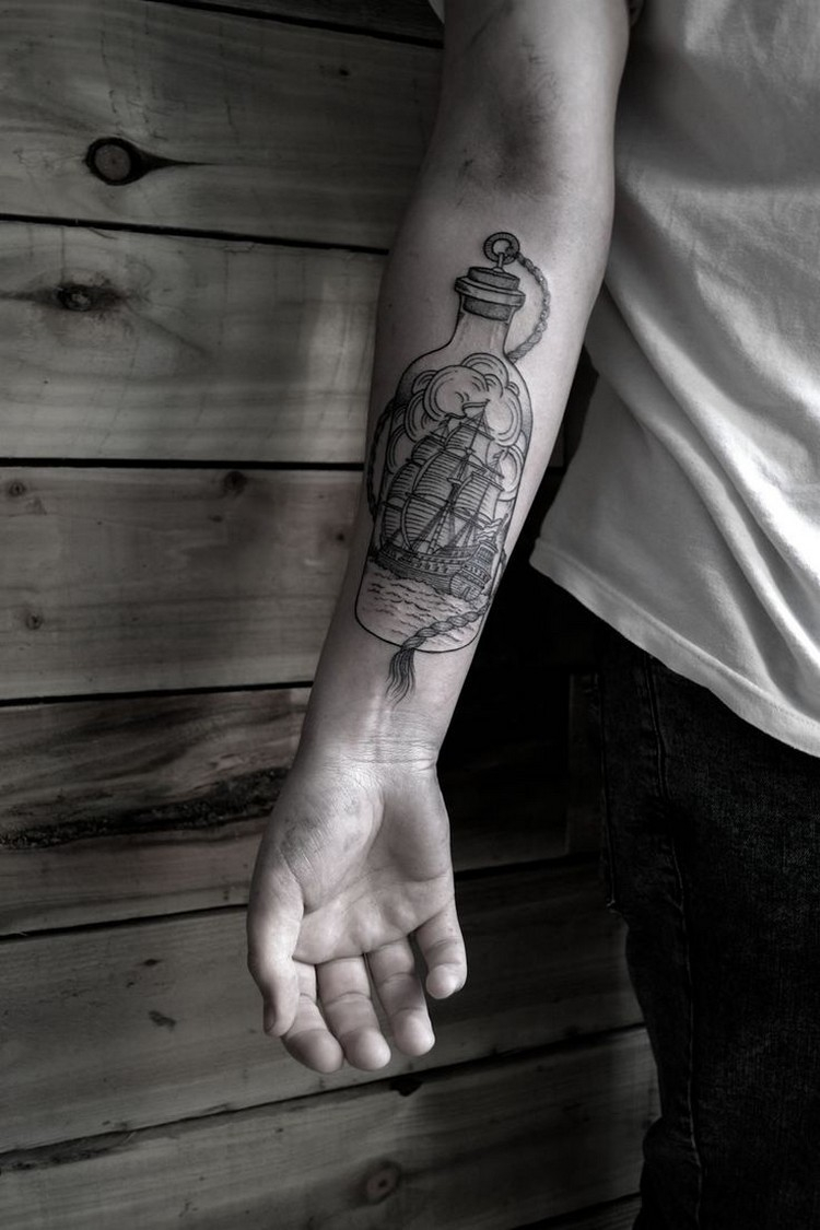 Unterarm männer klein tattoo Tattoo Klein