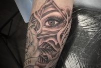Tattoo Illuminati Eye Smoke Gap Filler On Forearm Sleeve with regard to measurements 1080 X 1080