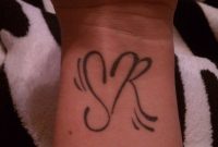 Tattoo Of Initials S And R For My Kids Formed With A Heart for size 1952 X 3264