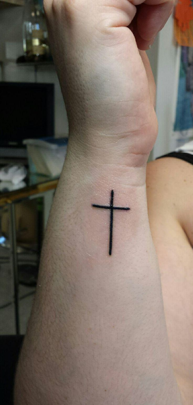 Tattoos On Side Of Arm 1000 Ideas About Small Cross Tattoos On pertaining to size 736 X 1541