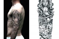 Temporary Tattoo Sticker Nun Girl Pray Design Full Flower Arm Body throughout sizing 900 X 900