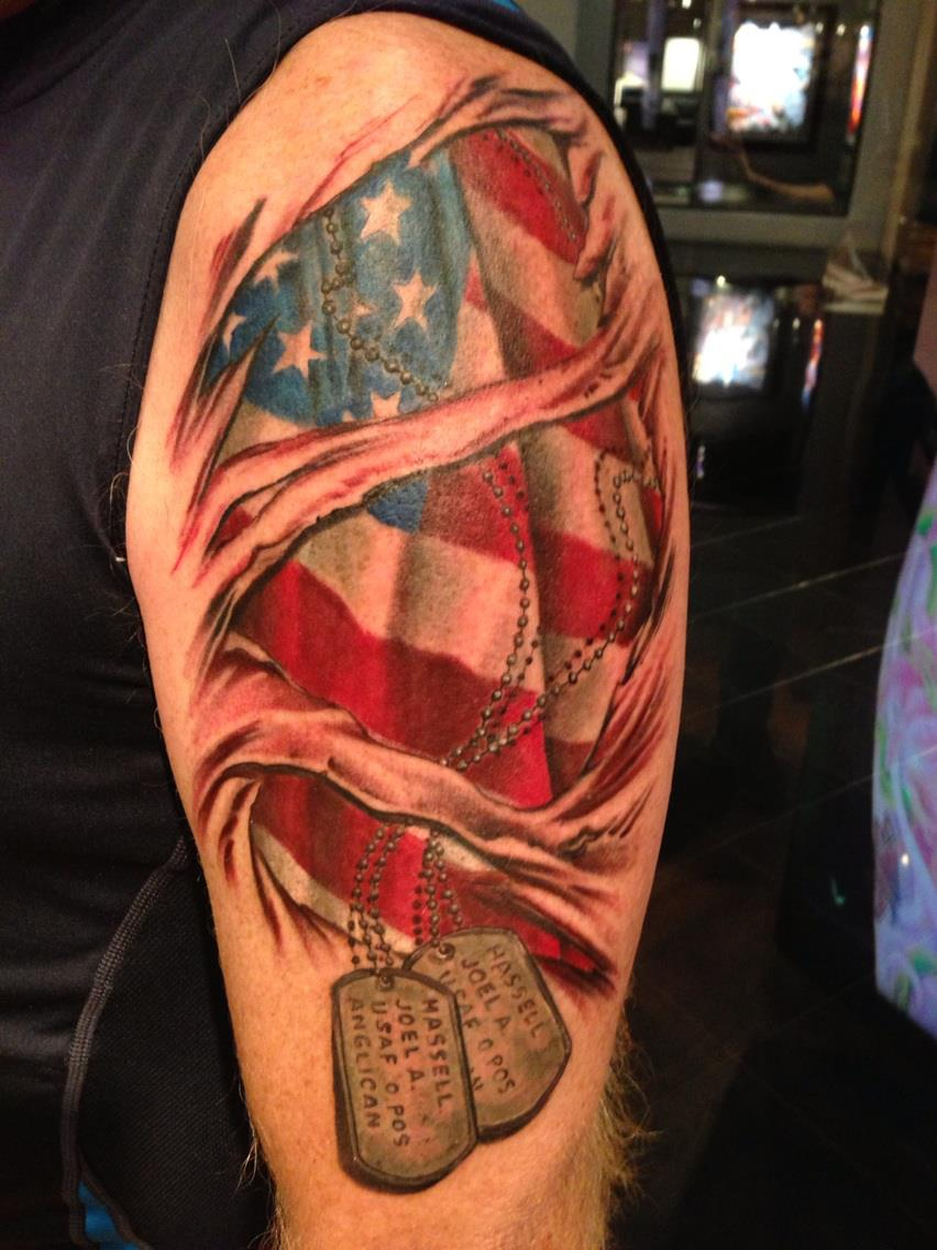 The 80 Best American Flag Tattoos For Men Improb with regard to proportions 852 X 1136