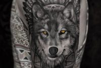 The 85 Best Wolf Tattoos For Men Improb within measurements 736 X 1110