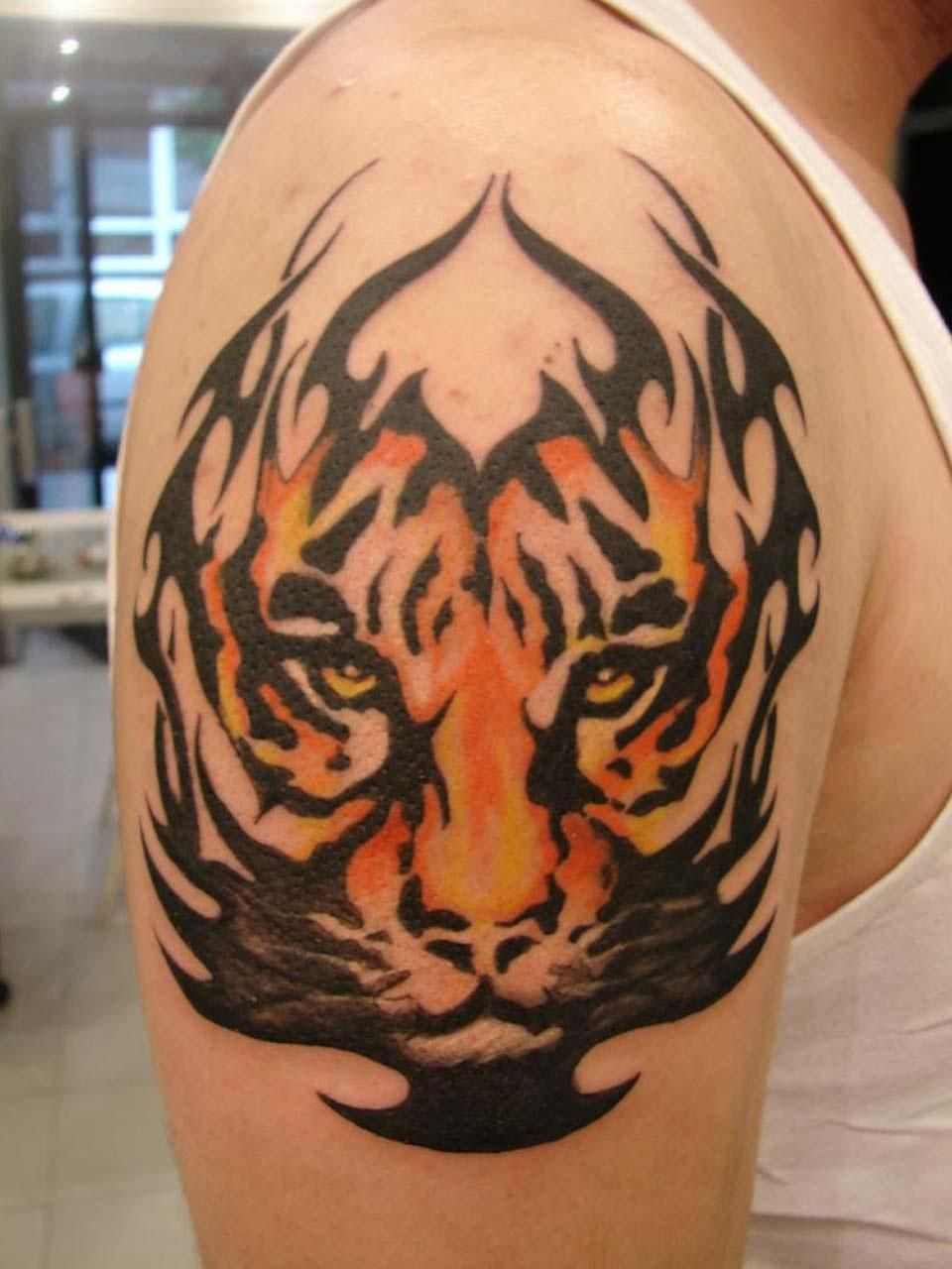 The Best Tribal Tiger Tattoo On Arm Tattoo Photo Doti38 with regard to proportions 960 X 1280