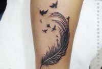 The Black Feather Tattoo Above Looks Cool On The Arm And Very Simple inside proportions 1000 X 1000