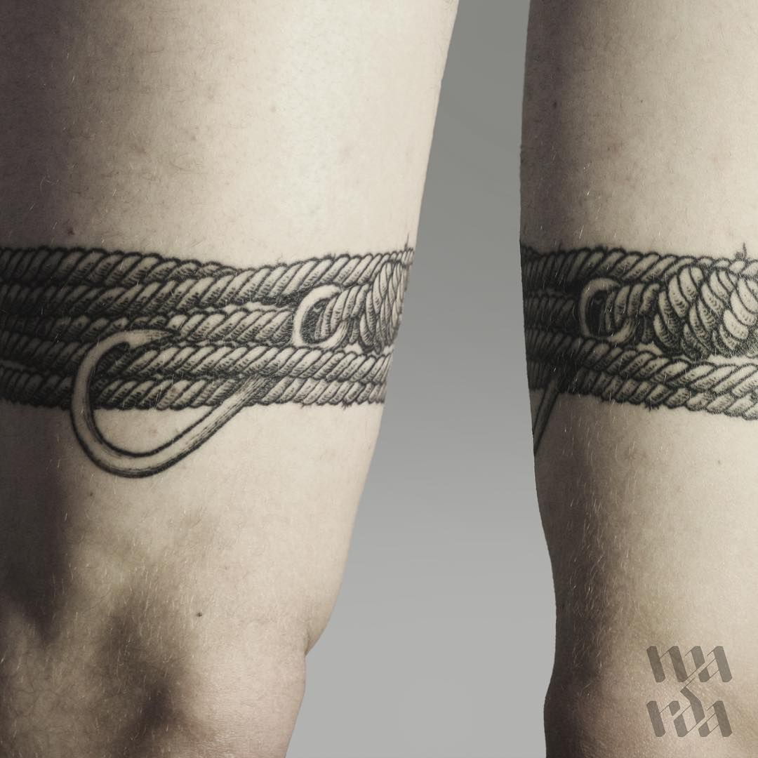 Thepirate Linework Tattoo Lineworktattoo Blackink Rope Hook intended for size 1080 X 1080