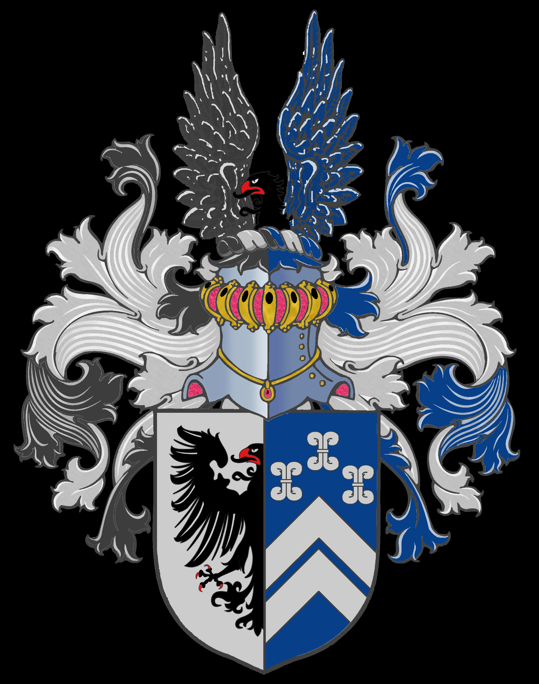 This Is The Full Coat Of Arms Of The Family Van Niekerk Holland with proportions 2180 X 2764