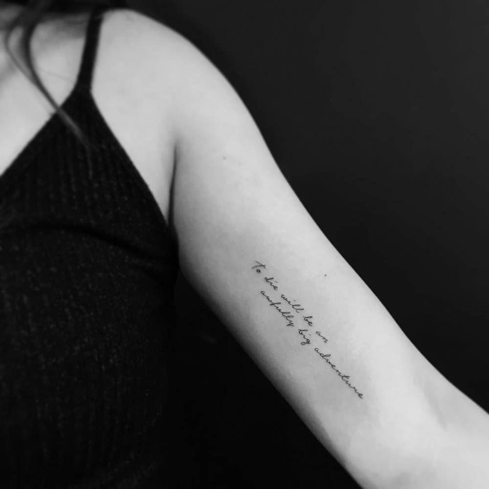 Word Tattoos Under Arm • Arm Tattoo Sites