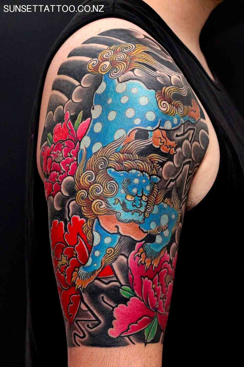 Tom Japanese Tattoo Colour Arm Tattoo Best Nz Tattoo Sunset inside dimensions 998 X 1498