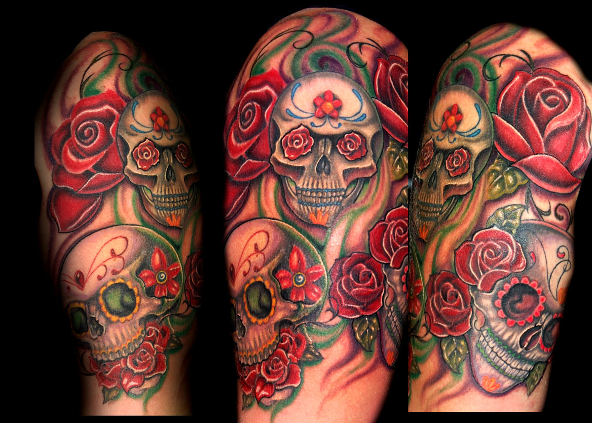 Top 20 Sugar Skull Tattoos Of 2013 in proportions 1200 X 857