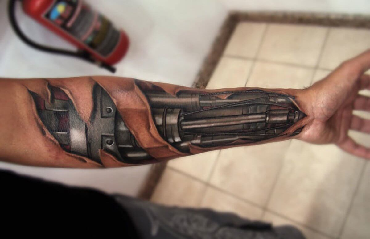 Top 80 Best Biomechanical Tattoos For Men Improb throughout proportions 1200 X 774