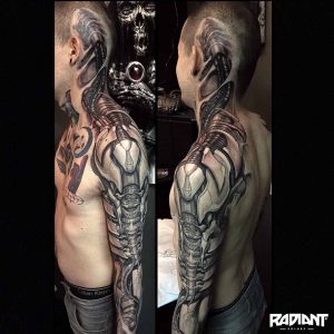 Top 80 Best Biomechanical Tattoos For Men Improb with dimensions 1080 X 1080