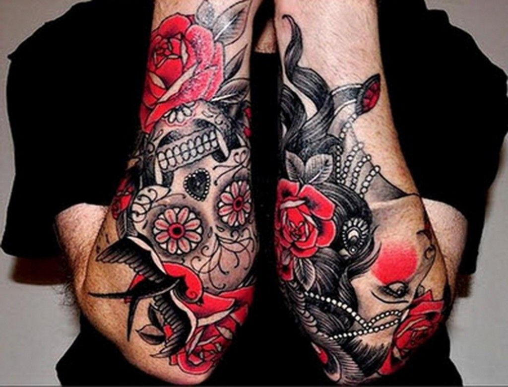 Top Most Popular Tattoos Full Men Arm Tattoos Red Rose For Men pertaining to sizing 1024 X 780