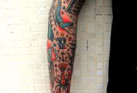 Traditional Tattoo Sleeve Tie It All Together Later With Stars for dimensions 1280 X 1850