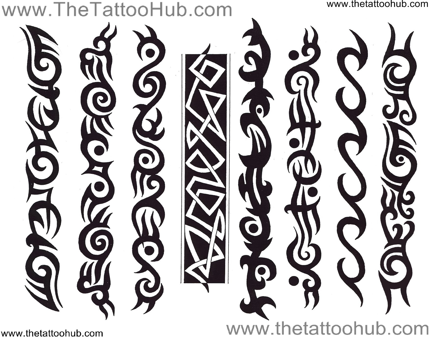 Tribal Black Armband Tattoos Design for size 1750 X 1375