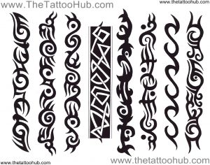 Tribal Black Armband Tattoos Design pertaining to proportions 1750 X 1375