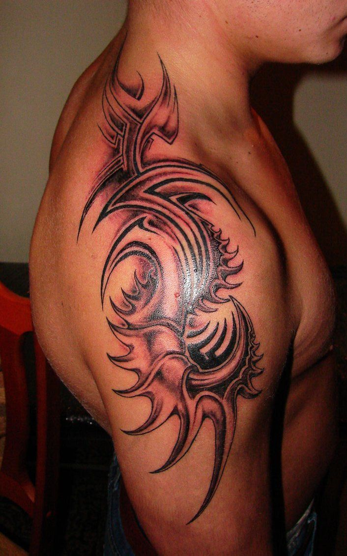Dragon tattoo shoulder tribal Artist Dolls