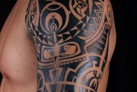 Tribal Shoulder Tattoos For Guys Tattooideaslive Tattoos regarding proportions 736 X 1128