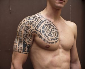 Tribal Tattoos On Chest And Arm Chest And Arm Tribal Tattoos Chest regarding size 1024 X 825