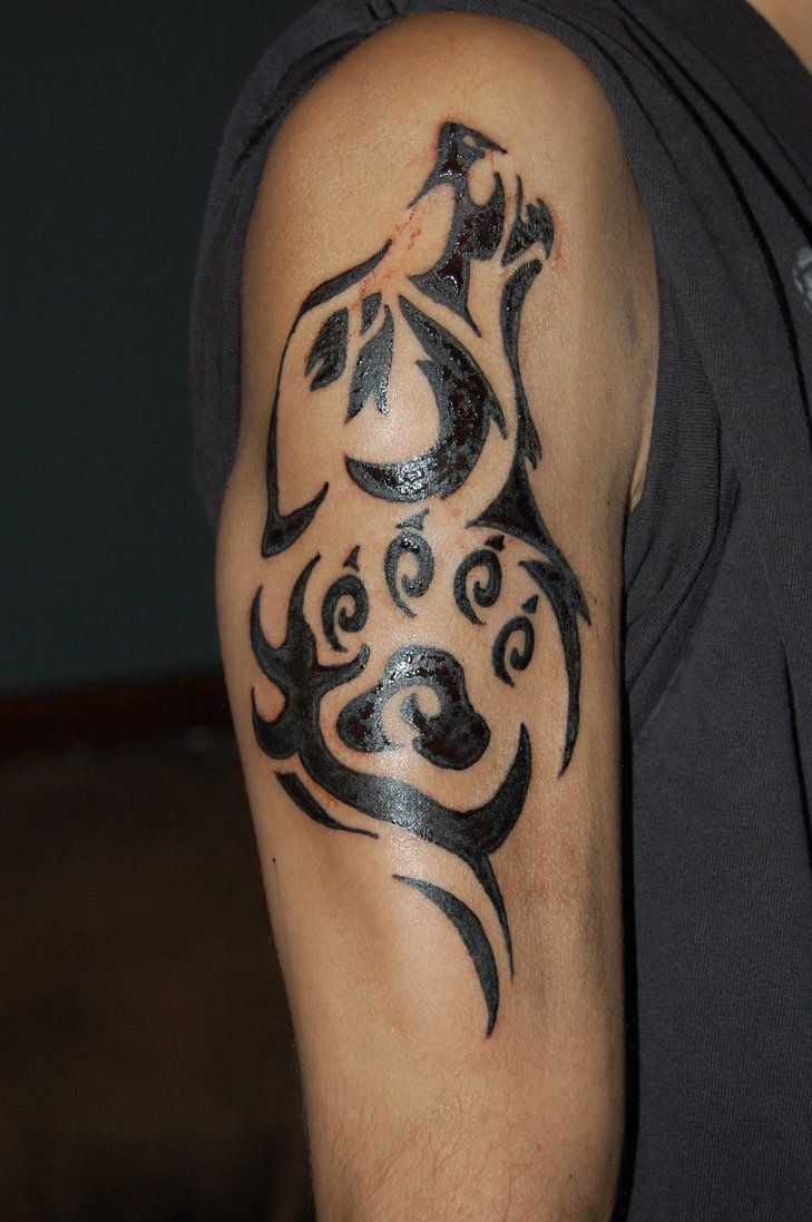 Tribal Wolves Make For Artistic Tattoo Designs They Are A Great throughout dimensions 729 X 1097