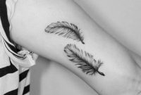 Two Feathers On The Left Inner Arm Tattoo Artist Violeta Ars regarding measurements 960 X 960