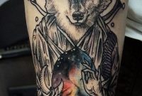 Upper Arm Tattoo Sleeve Ideas 55 Wolf Tattoo Designs Art And intended for measurements 600 X 1369
