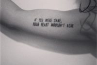 Upper Arm Tattoo Under Arm Ink Lyrics From The Cure New Tattoo in proportions 1692 X 1692